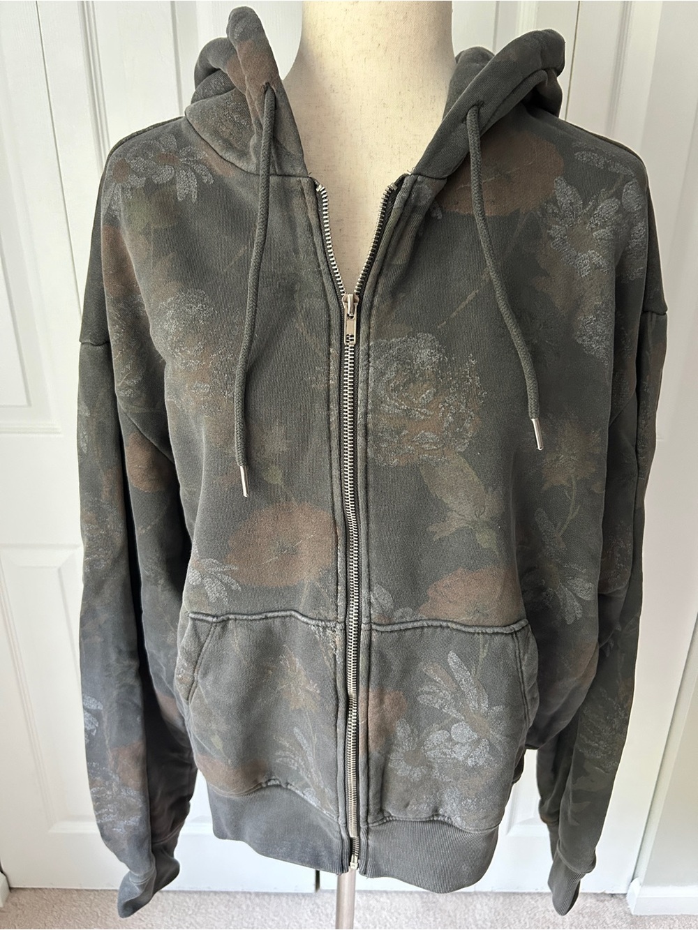 Forever 21 Washed Zip Hoodie